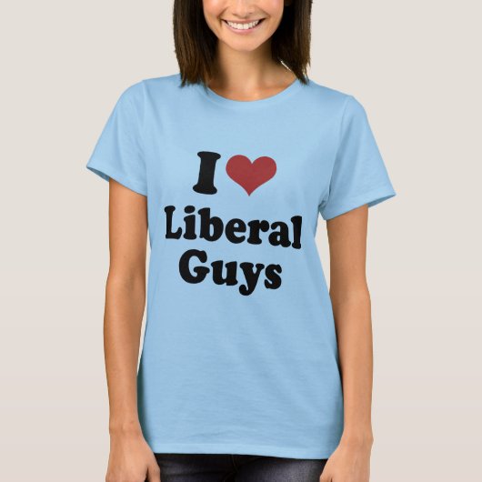 IK HOU VAN LIBERALE JONGENS - .PNG T-SHIRT (Voorkant)