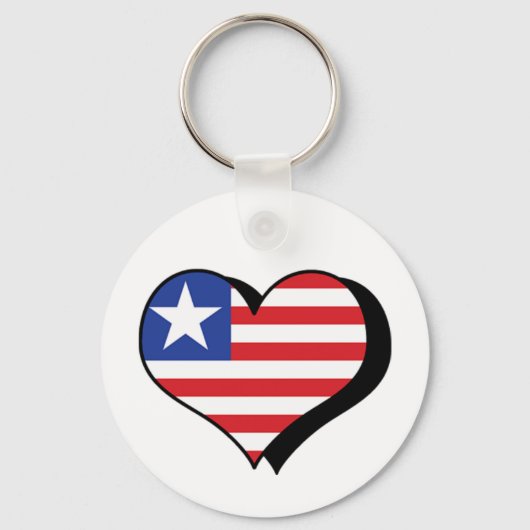 Ik hou van Liberia Sleutelhanger (Voorkant)