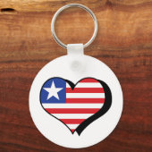 Ik hou van Liberia Sleutelhanger (Voorkant)