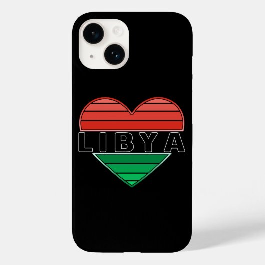Ik hou van Libië, Libisch hart Case-Mate iPhone Case (Achterkant)