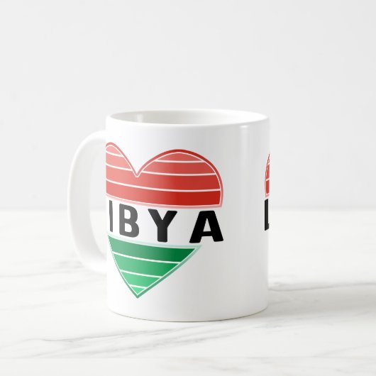 Ik hou van Libië, Libisch hart Koffiemok (Voorkant links)