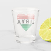 Ik hou van Libië, Libisch hart Shot Glas (Achterkant)
