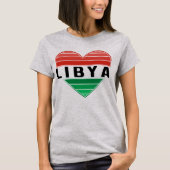 Ik hou van Libië, Libisch hart T-shirt (Voorkant)