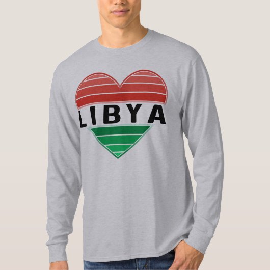 Ik hou van Libië, Libisch hart T-shirt (Voorkant)