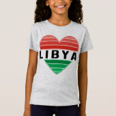 Ik hou van Libië, Libisch hart T-shirt (Voorkant)