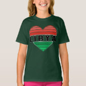 Ik hou van Libië, Libisch hart T-shirt (Voorkant)