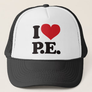 Ik hou van lichamelijke opvoeding! trucker pet
