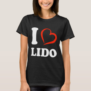 Ik hou van Lido Beach Sarasota Zonsondergangen Har T-shirt