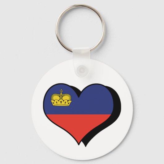 Ik hou van Liechtenstein Sleutelhanger (Voorkant)