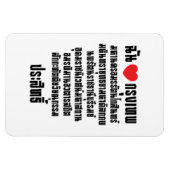 Ik hou van [liefde] Krung Thep Maha Nakhon ... Magneet (Horizontaal)