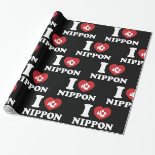 IK HOU VAN [LIEFDE] NIPPON INPAPPAPER CADEAUPAPIER