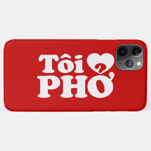 Ik hou van (Liefde) Pho (Tôi ❤ PHỞ) Vietnamese Taa Case-Mate iPhone Case (Achterkant (horizontaal))
