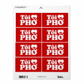 Ik hou van (Liefde) Pho (Tôi ❤ PHỞ) Vietnamese Taa Etiket (Full Sheet)