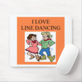 ik hou van lijndansen muismat (Met muis)