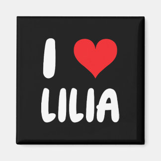 Ik hou van Lilia - Hart Magneet
