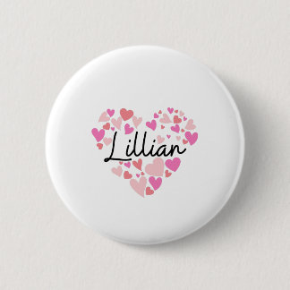 Ik hou van Lillian Ronde Button 5,7 Cm