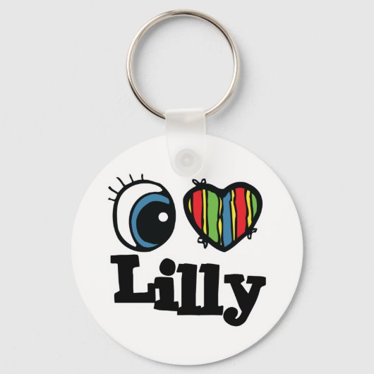 Ik hou van Lilly Sleutelhanger (Voorkant)