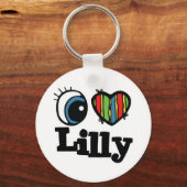 Ik hou van Lilly Sleutelhanger (Voorkant)
