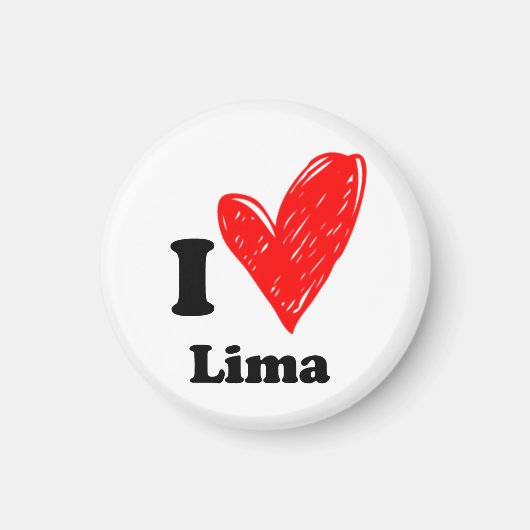 Ik hou van Lima Magneet (Voorkant)