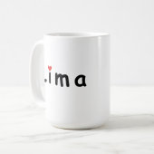 Ik hou van Lima Peru Koffiemok (Voorkant links)