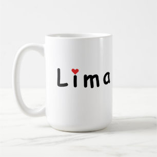 Ik hou van Lima Peru Koffiemok