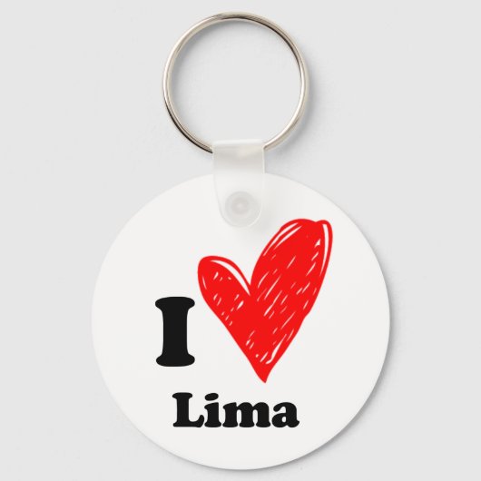 Ik hou van Lima Sleutelhanger (Voorkant)