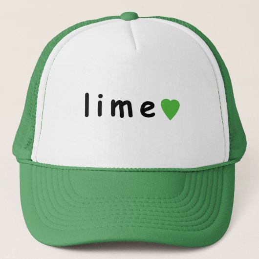Ik hou van limoen trucker pet (Voorkant)