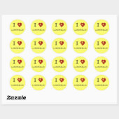 Ik hou van Limoncello Ronde Sticker (Vel)