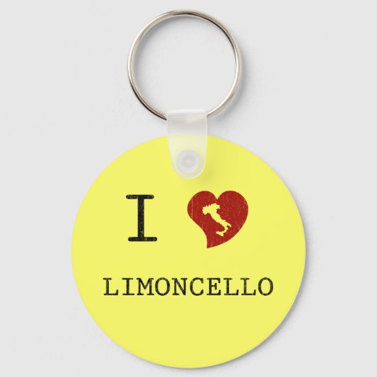 Ik hou van Limoncello Sleutelhanger (Voorkant)