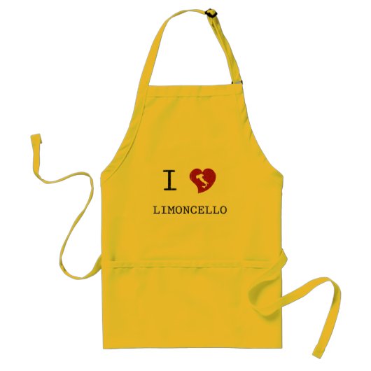 Ik hou van Limoncello Standaard Schort (Voorkant)