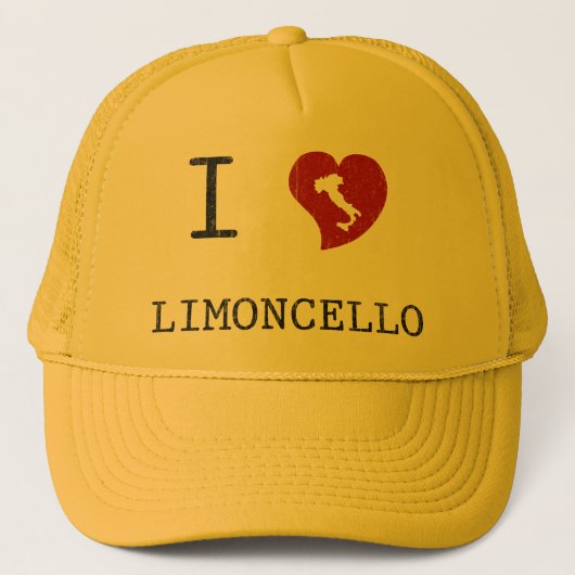 Ik hou van Limoncello Trucker Pet (Voorkant)