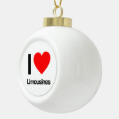 Ik hou van limousines keramische bal ornament (Rechts)