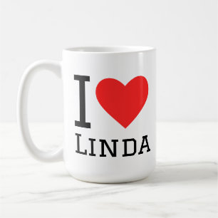 Ik hou van Linda Koffiemok