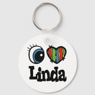 Ik hou van Linda Sleutelhanger