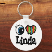 Ik hou van Linda Sleutelhanger (Voorkant)