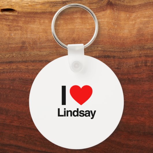 ik hou van lindsay sleutelhanger (Voorkant)