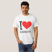 Ik hou van linnetten t-shirt (Voorkant volledig)