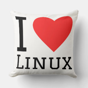 Ik hou van linux kussen