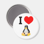 Ik hou van Linux Magneet (Voorkant / Achterkant)