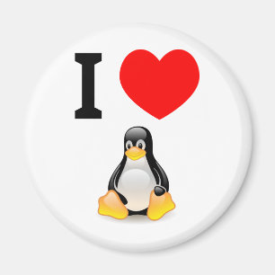 Ik hou van Linux Magneet