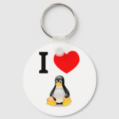 Ik hou van Linux Sleutelhanger (Voorkant)