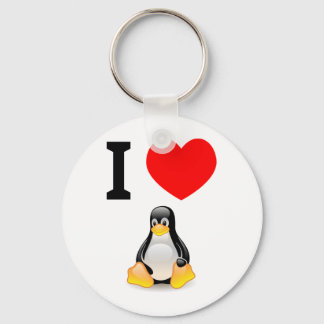 Ik hou van Linux Sleutelhanger