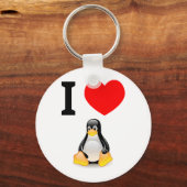 Ik hou van Linux Sleutelhanger (Voorkant)
