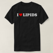 Ik hou van lipiden t-shirt (Design voorkant)