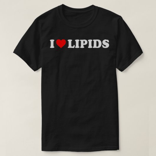 Ik hou van lipiden t-shirt (Design voorkant)