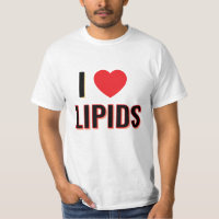 Ik hou van lipiden T-shirt