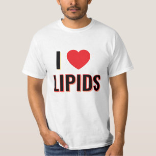 Ik hou van lipiden T-shirt