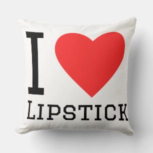 Ik hou van lippenstift kussen