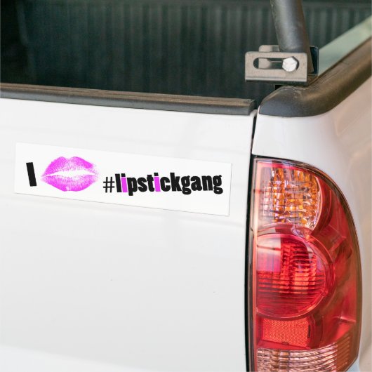 Ik hou van #lipstickgang Bumpersticker (Op Truck)