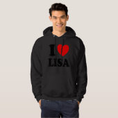 Ik hou van Lisa Hoodie (Voorkant volledig)